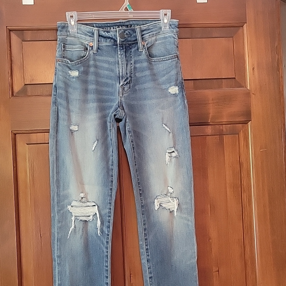 American eagle jeans, distressed, men's size 28x32